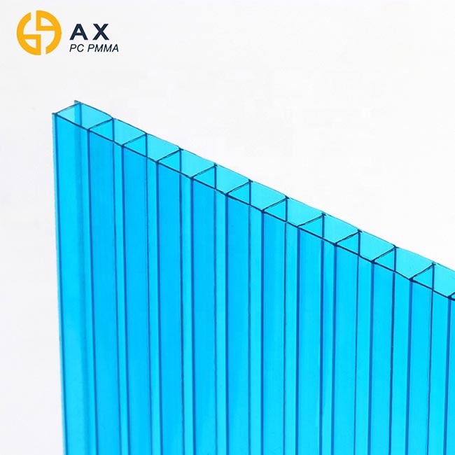 Dark Blue Double Walled 8mm Polycarbonate Hollow Sheet